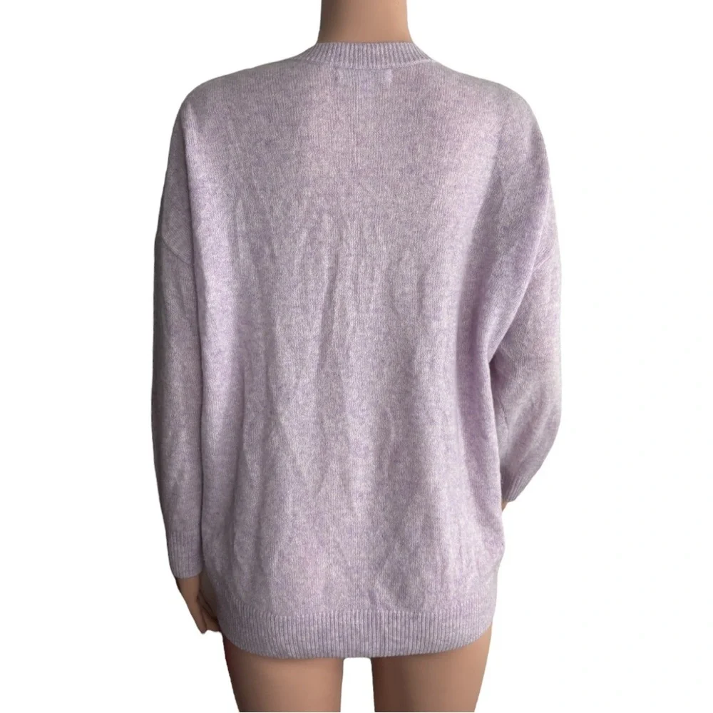 BANANA REPUBLIC Women's V-Neck Sweater - Light Pink 100% CASHMERE - Picture 5 of 13